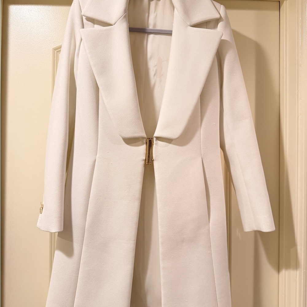 Versace Cream Trench Coat